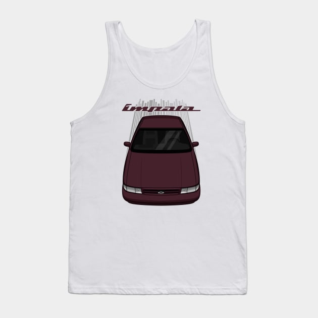 Chevrolet Impala SS 1994 - 1996 - dark cherry red Tank Top by V8social